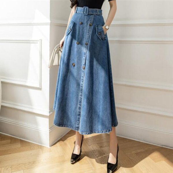 LONG DENIM SKIRTS LIVE SELLING ONLY